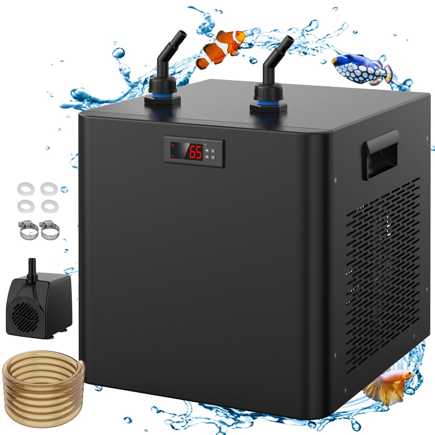 Aquarium Chiller Axolotl Adjustable Temperature One Half HP Water Cooler