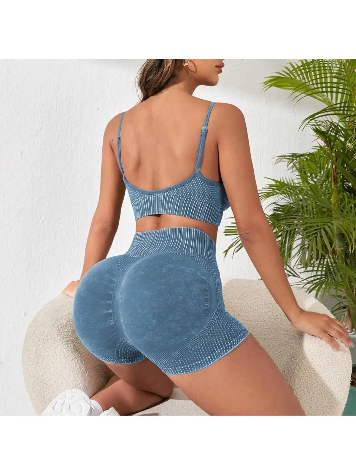 Women Seamless Breathable Yoga Fitness Activewear Set