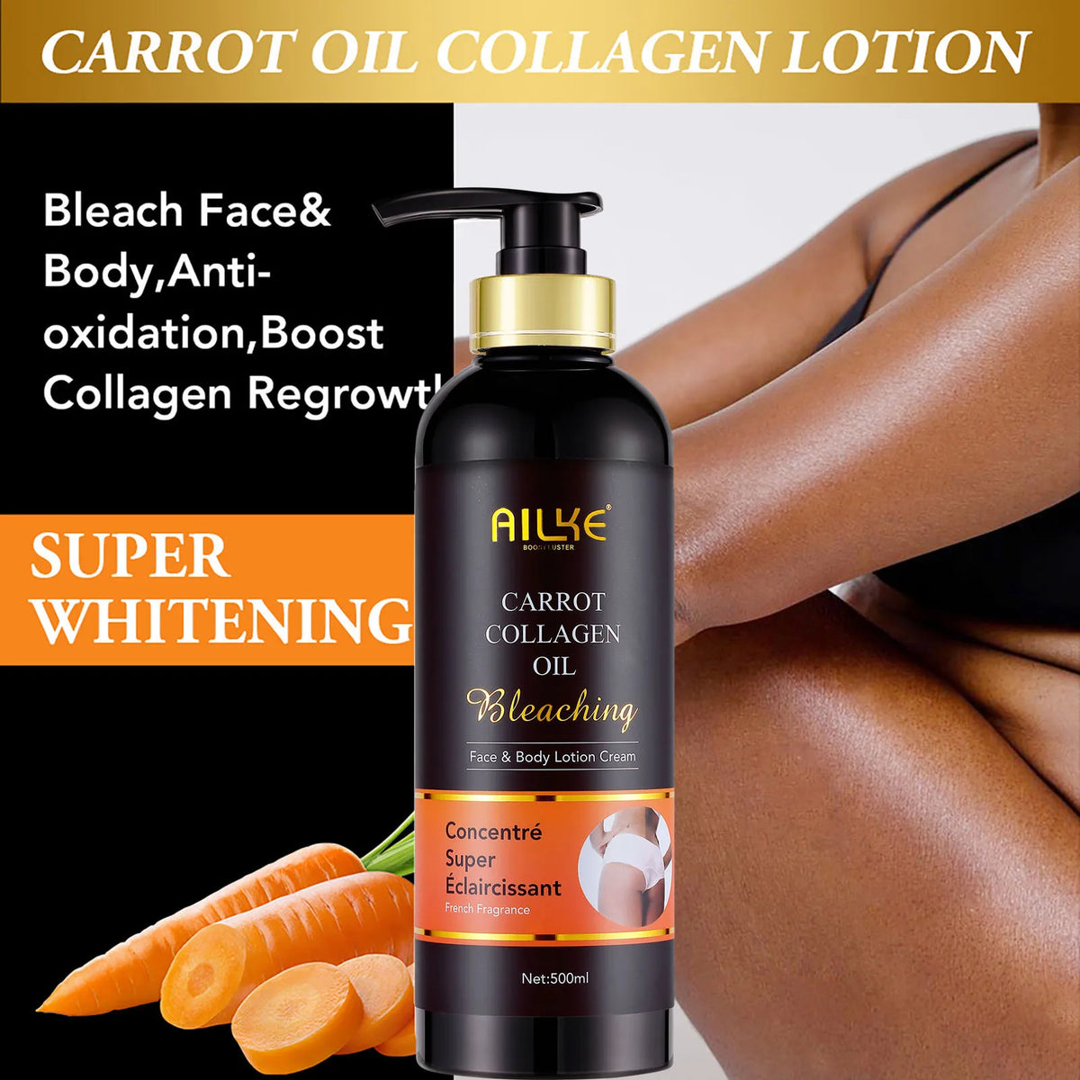 Ailke Glutathione Whitening Moisturizing Body Lotion Dark Spot Cream