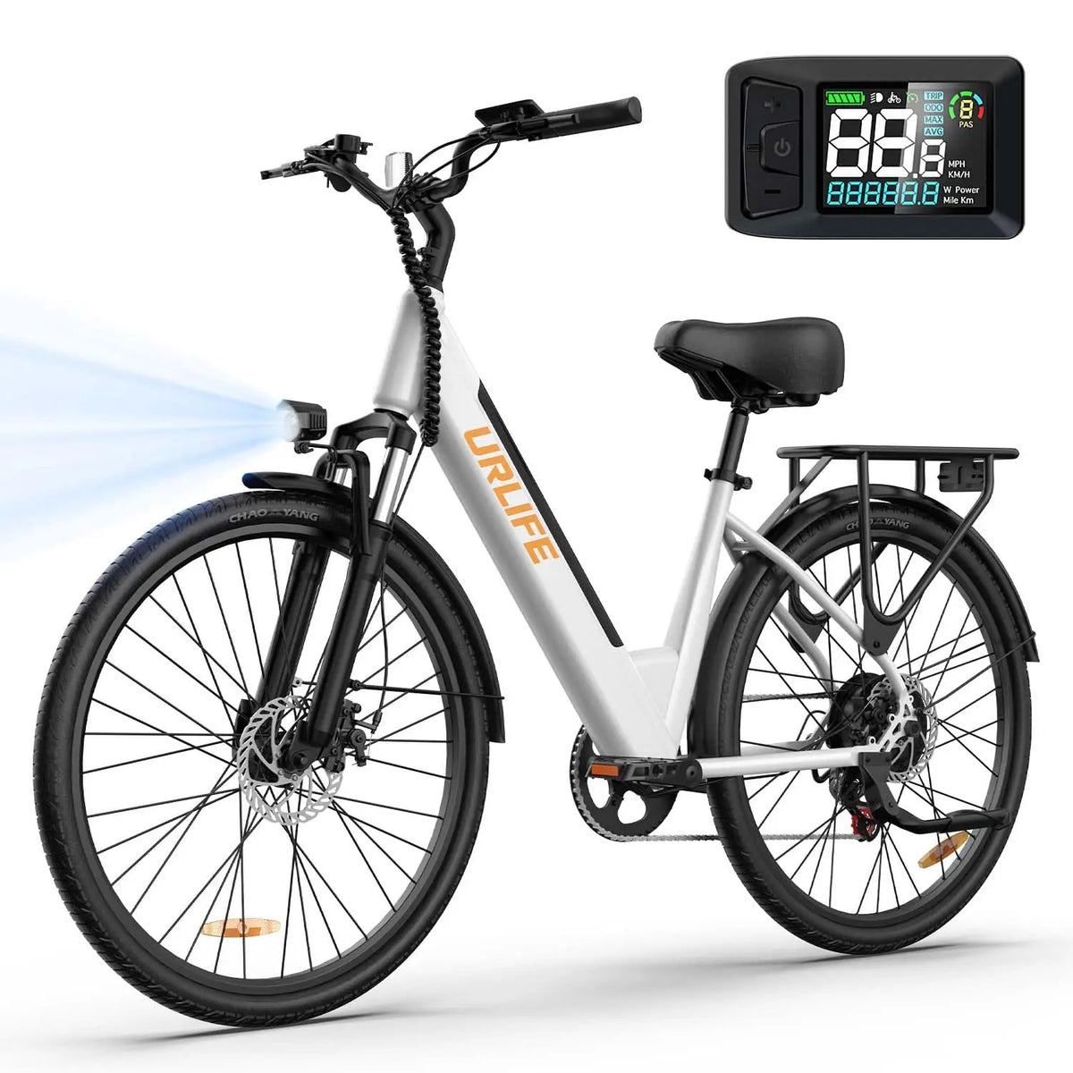 Urlife E26 Electric Bicycle With Seven Speed And Hydraulic Brakes