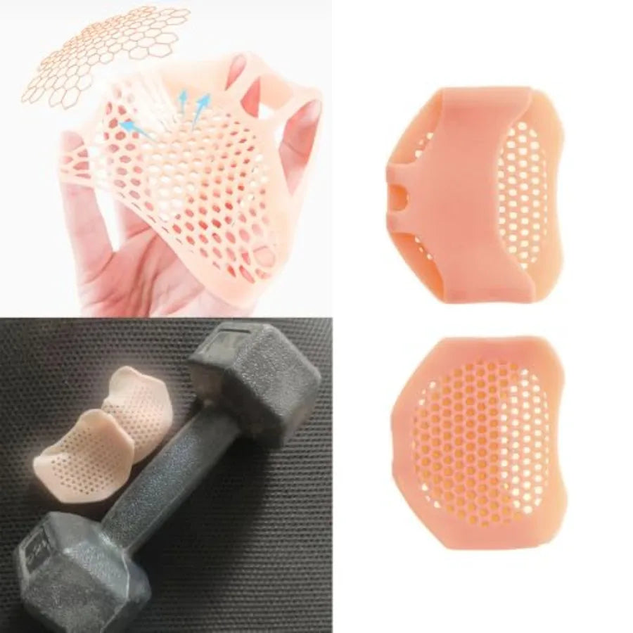 Anti Slip Silicone Weight Lifting Gloves With Shock Absorption Pads