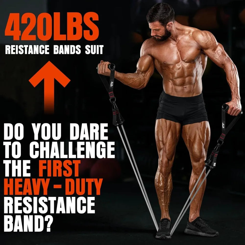 YTYIN Heavy Resistance Bands 300lbs With Handles For Training