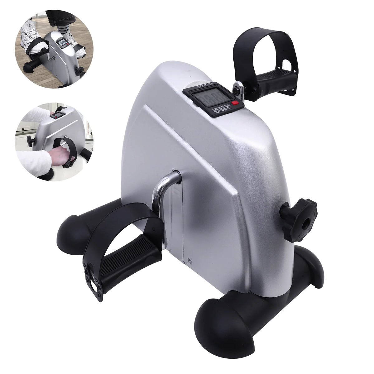 Mini Motorized Under Desk Pedal Exerciser Bike Digital LCD Display