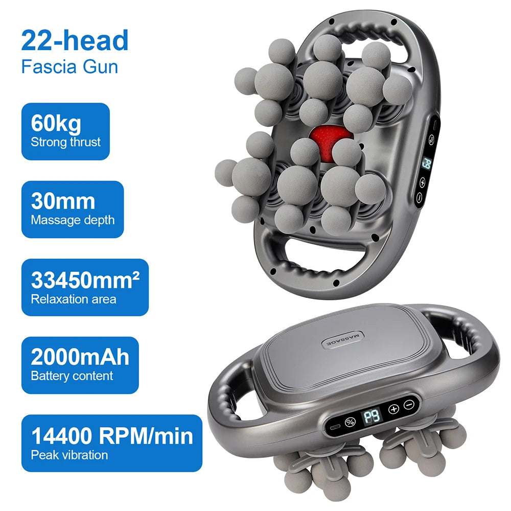 Foreverlily Fascia Massage Gun With 9 Modes For Full Body