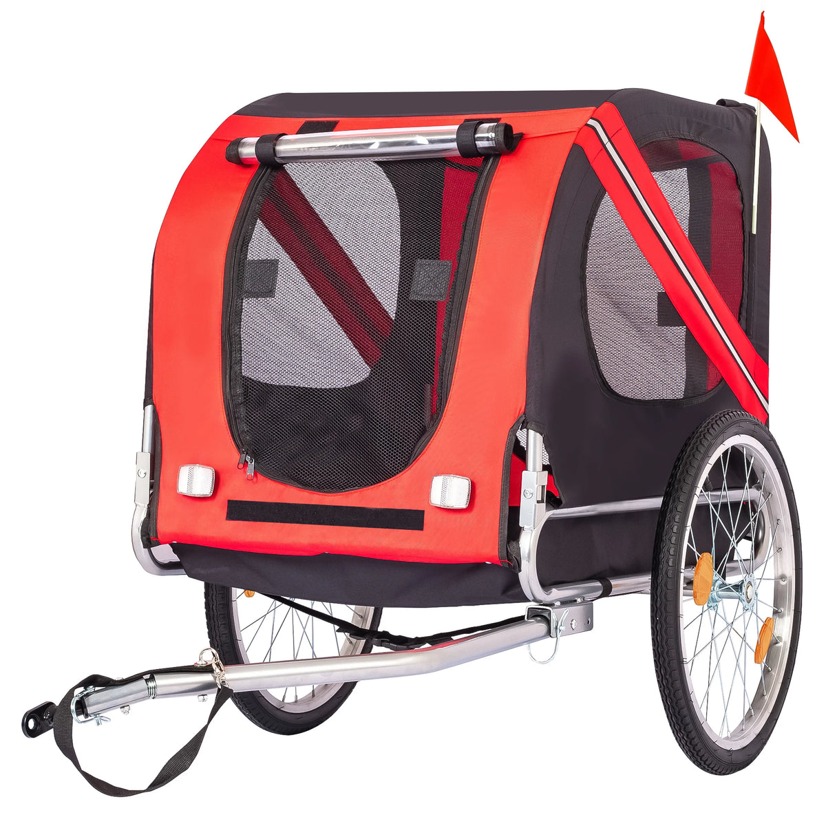 TwisterCk Foldable Dog Bike Trailer Pet Bicycle Carrier