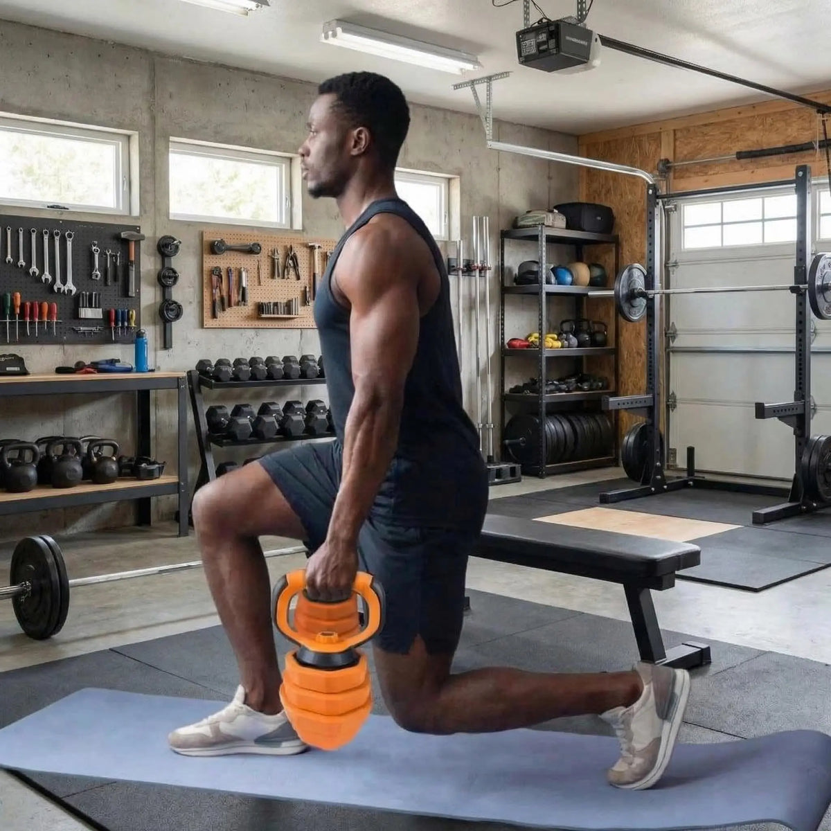 Adjustable Dumbbell Set With Connector For Home Gym Training