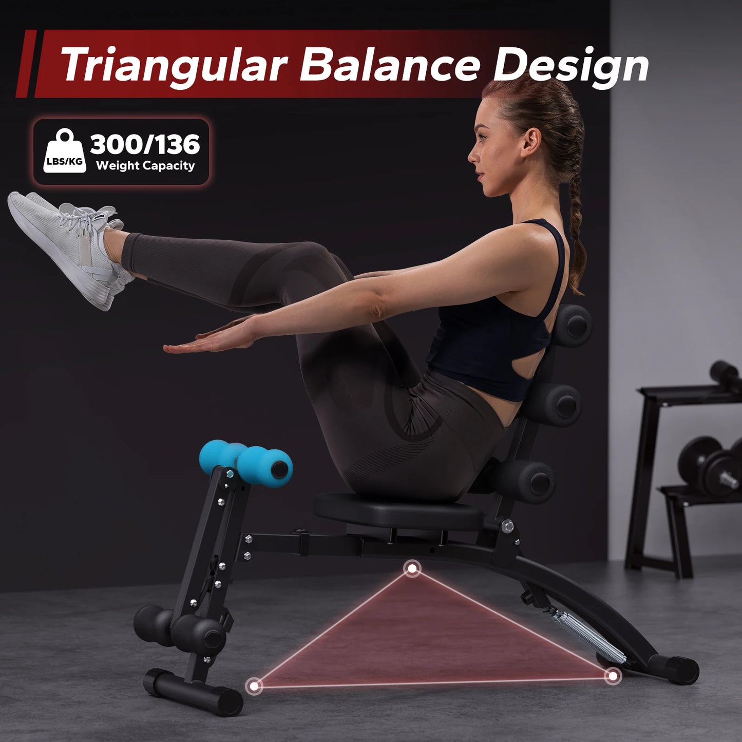 MERACH Ab Machine Multi Functional Adjustable Trainer For Home Gym