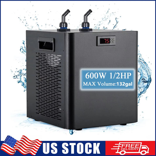 Aquarium Chiller Axolotl Adjustable Temperature One Half HP Water Cooler
