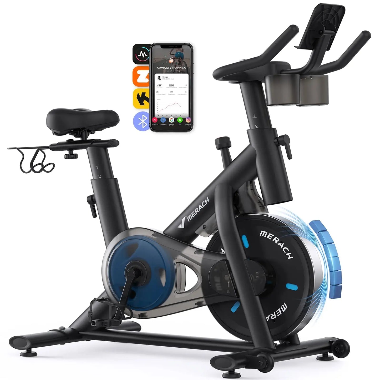 Merach Low Noise Magnetic Indoor Cycling Bike With Exclusive App