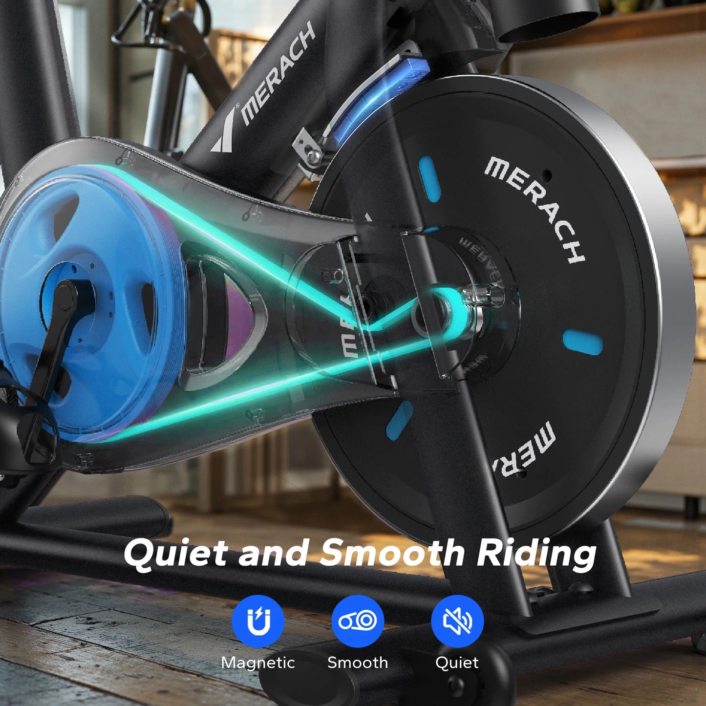 Merach Low Noise Magnetic Indoor Cycling Bike With Exclusive App