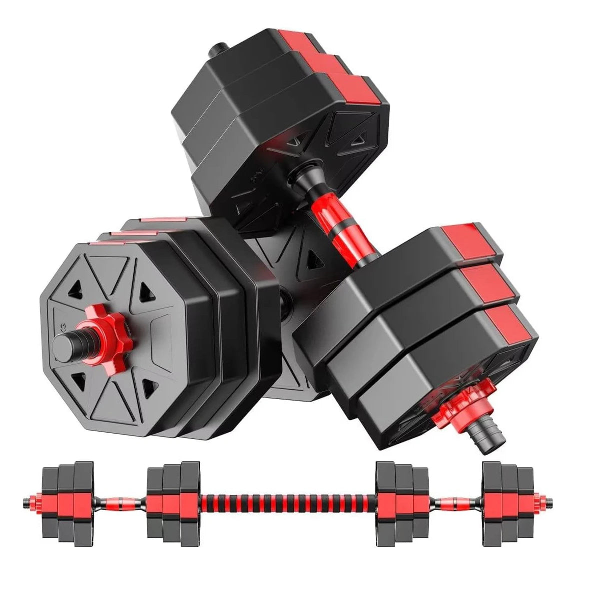 Adjustable Dumbbell Barbell Fitness Weights For Home Gym