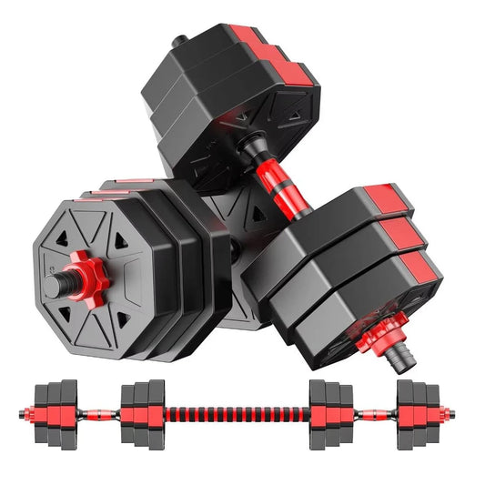 Adjustable Dumbbell Barbell Fitness Weights For Home Gym