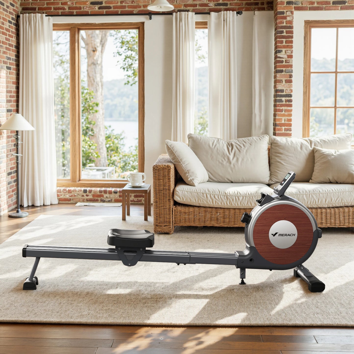 MERACH Magnetic Rowing Machine For Home With 16 Resistance Levels