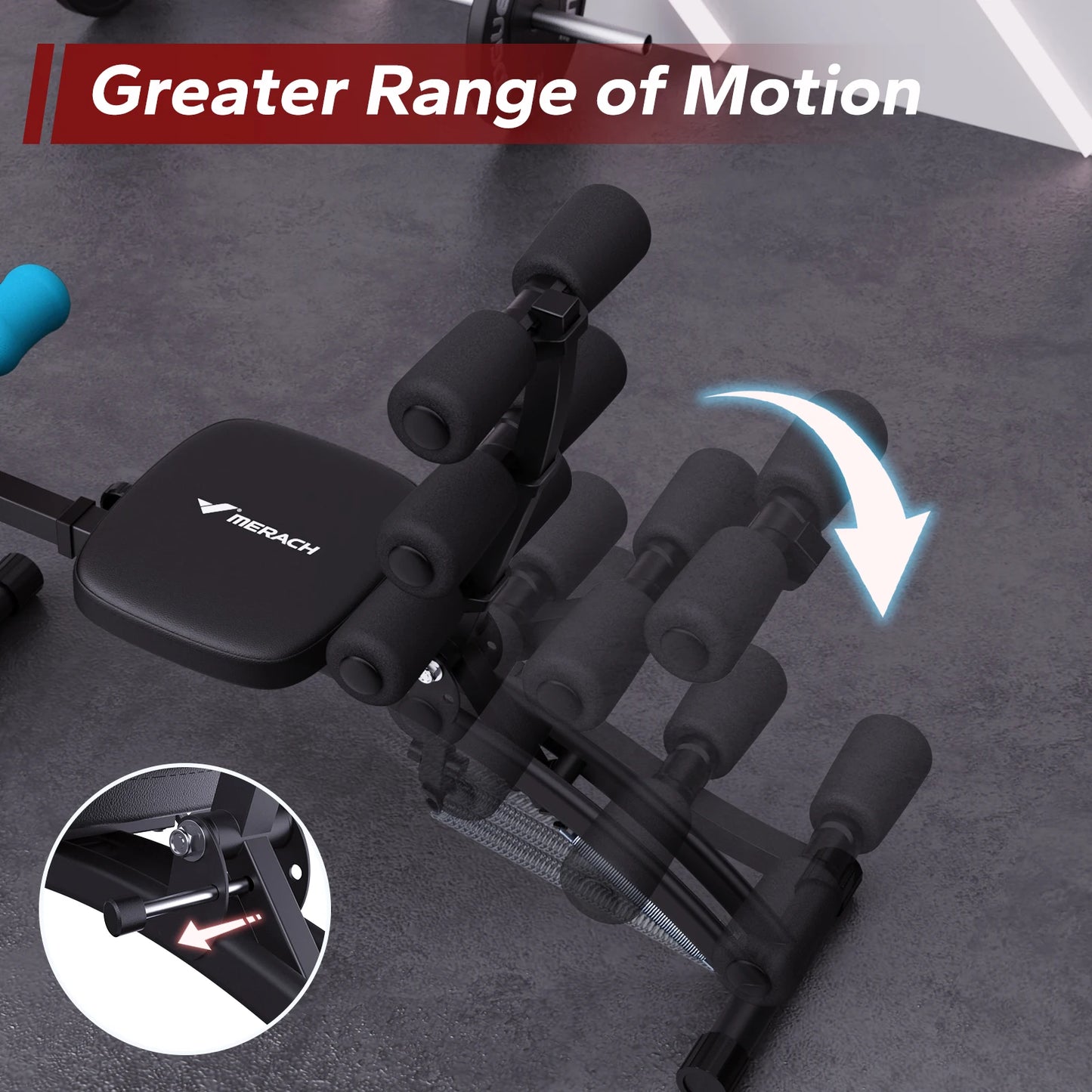 MERACH Ab Machine Multi Functional Adjustable Trainer For Home Gym