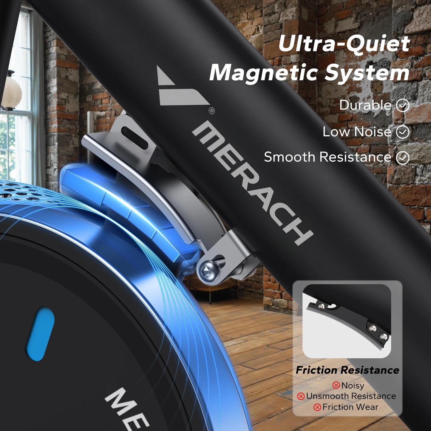 Merach Low Noise Magnetic Indoor Cycling Bike With Exclusive App