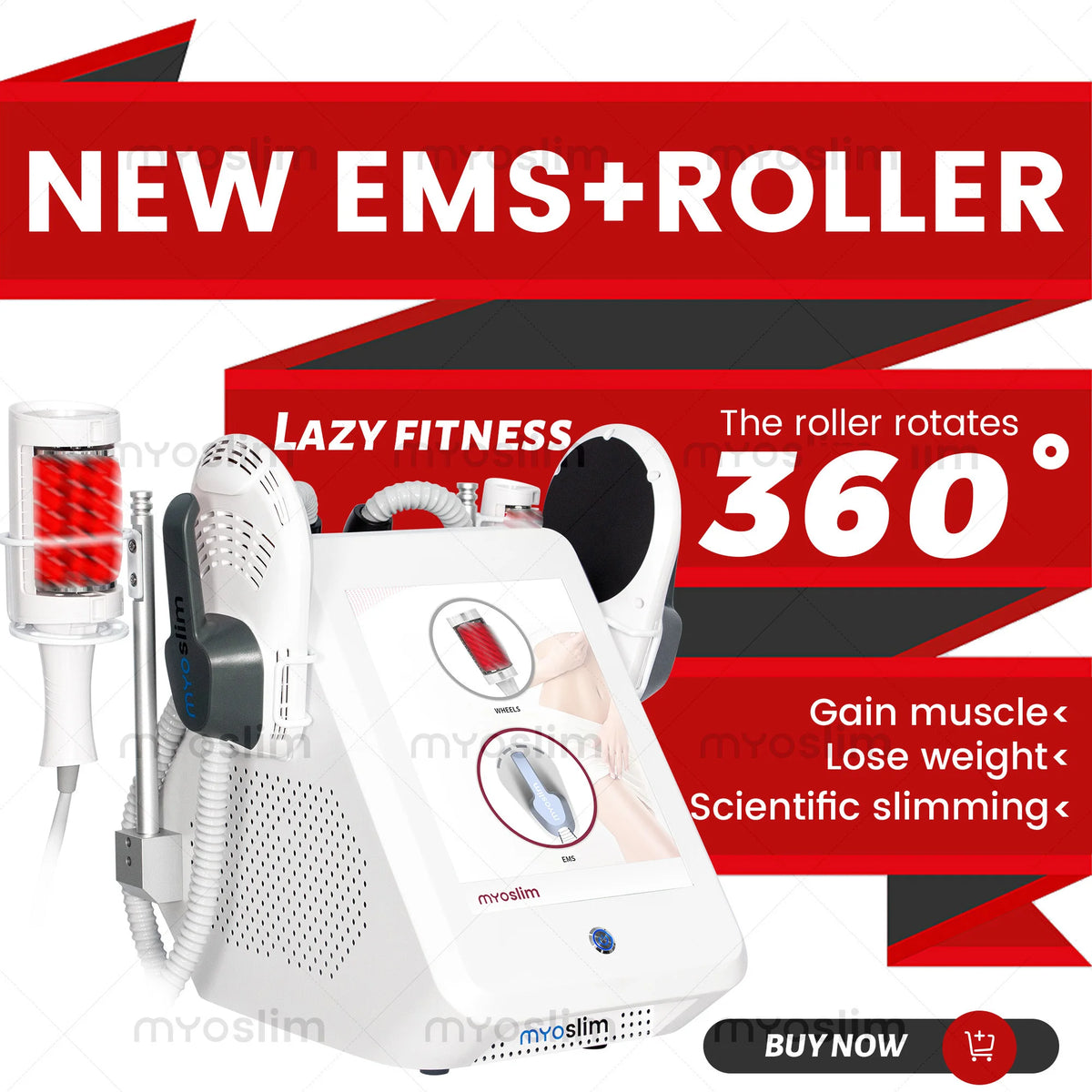 Myoslim Ems Roller Body Sculpting Muscle Building Fat Burning Device