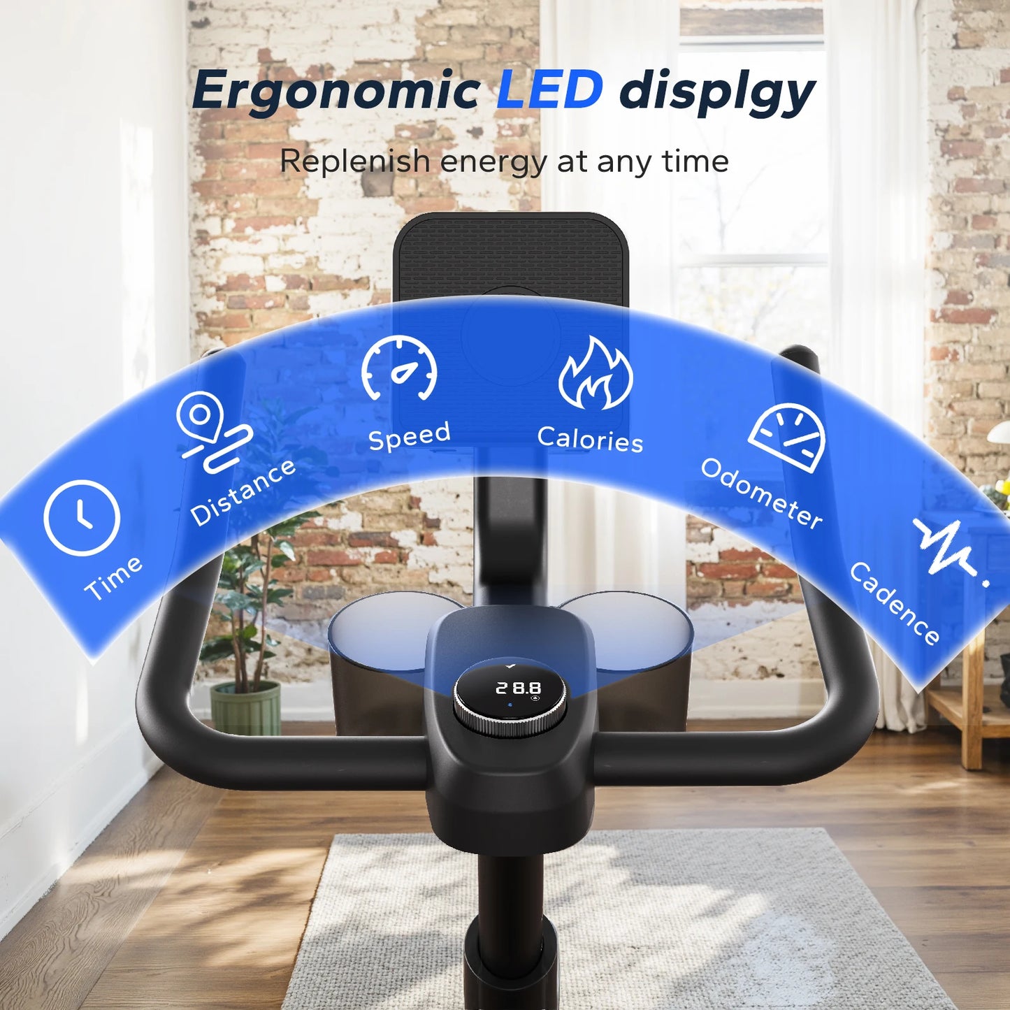 Merach Low Noise Magnetic Indoor Cycling Bike With Exclusive App