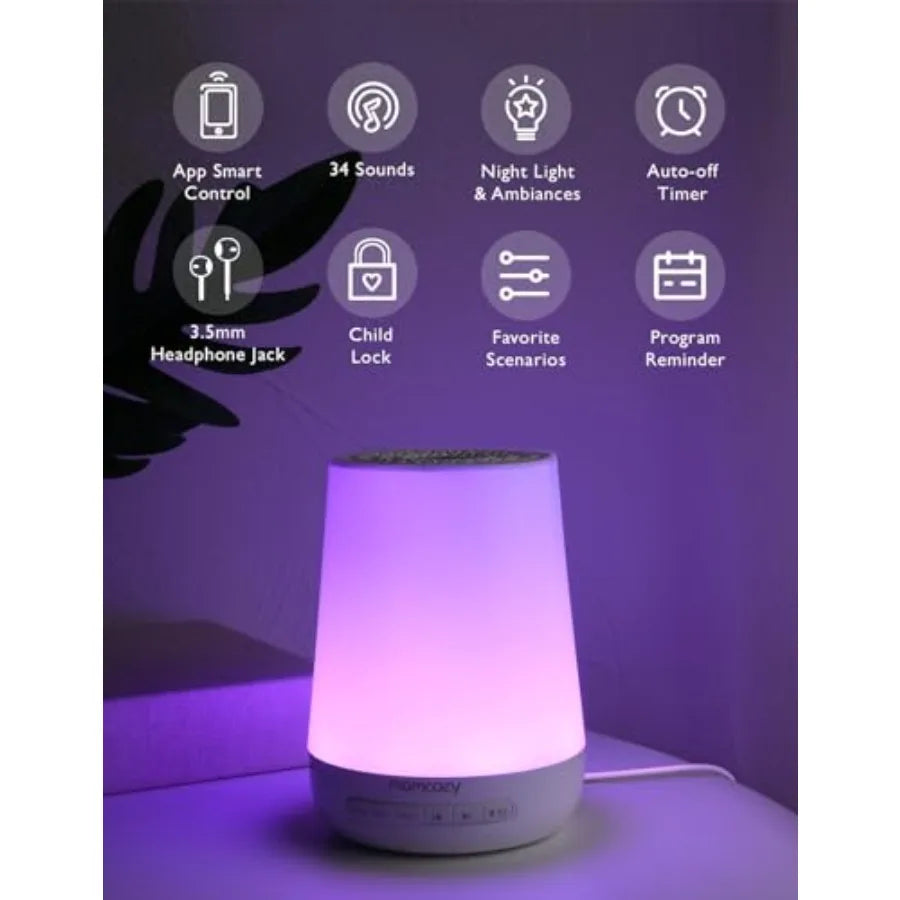 Baby Sound Machine With Night Light And 34 Sleep Sounds
