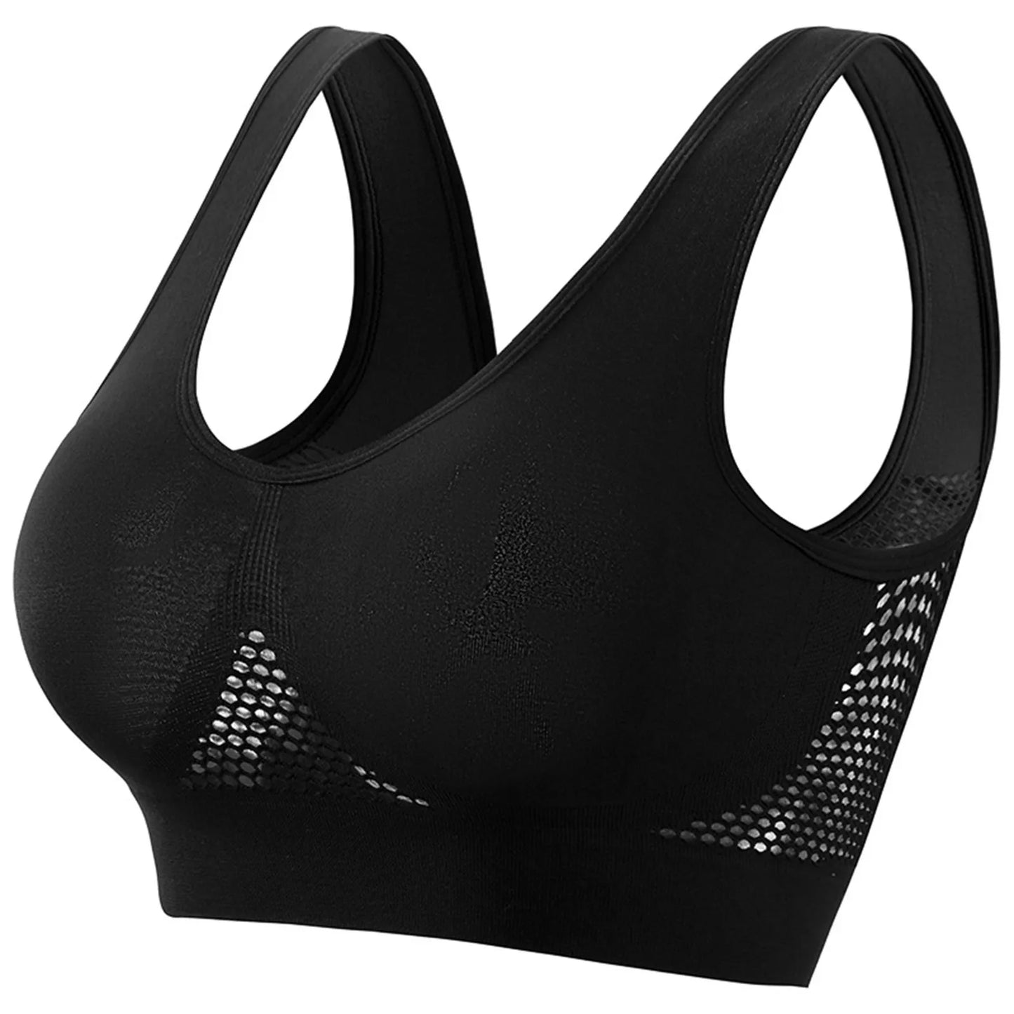 Breathable Women's Shockproof Running Sports Bra With Soft Support