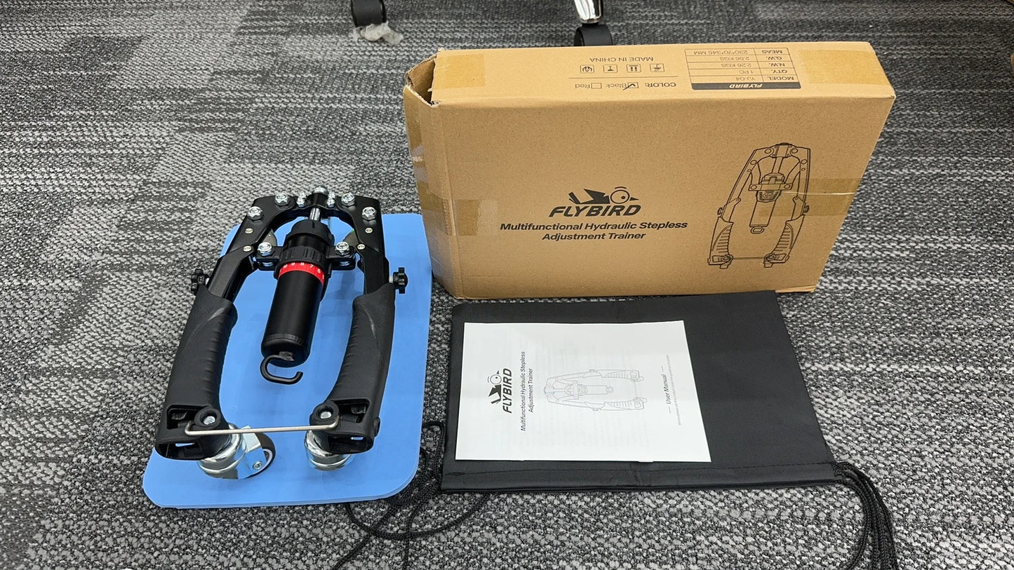 Full Body Power Trainer With Hydraulic Resistance And Ab Wheel