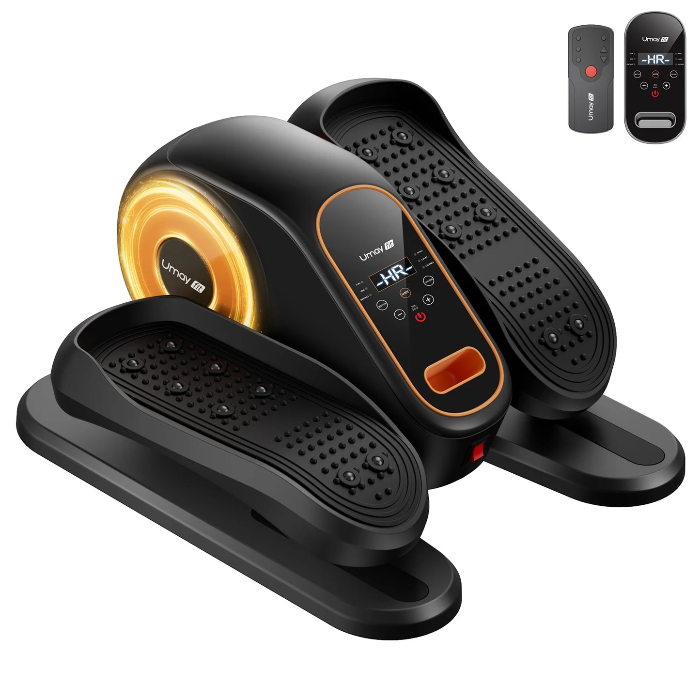 UMAY Compact Under-Desk Electric Elliptical Machine 12-Speed With Remote