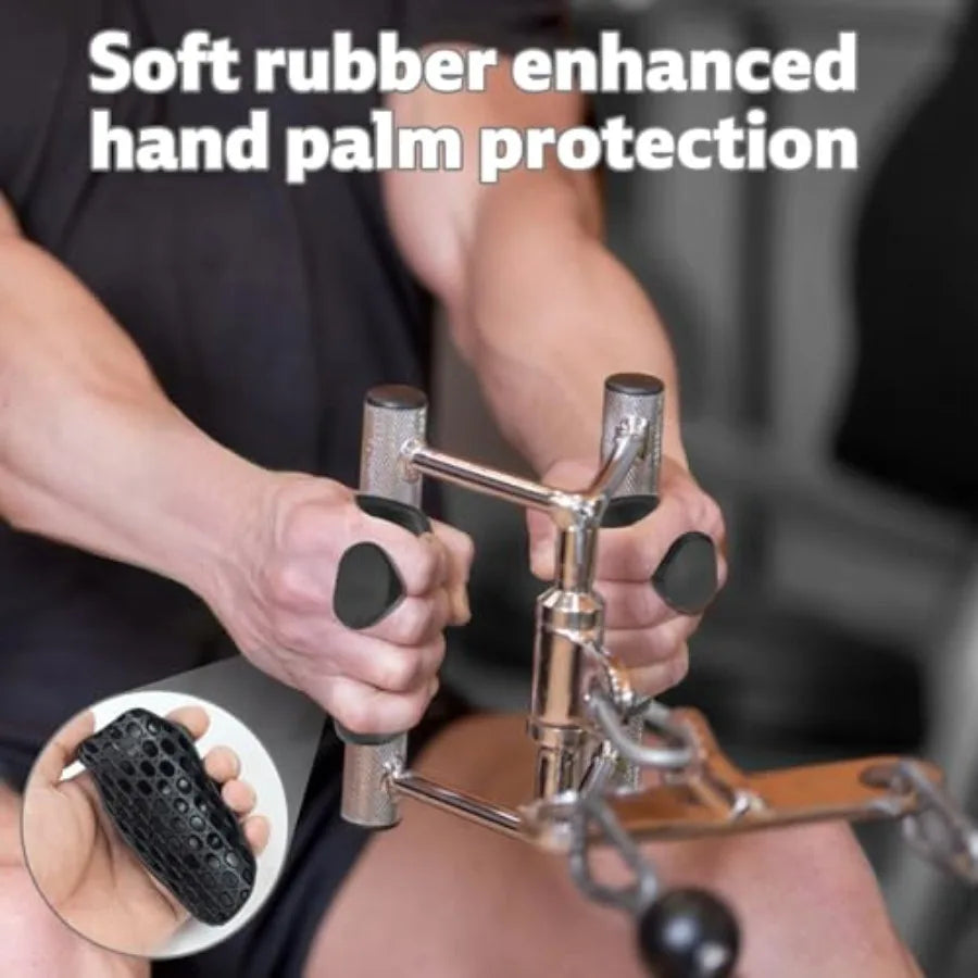 Ergonomic Rubber Weight Lifting Grips For Professional Gym Use