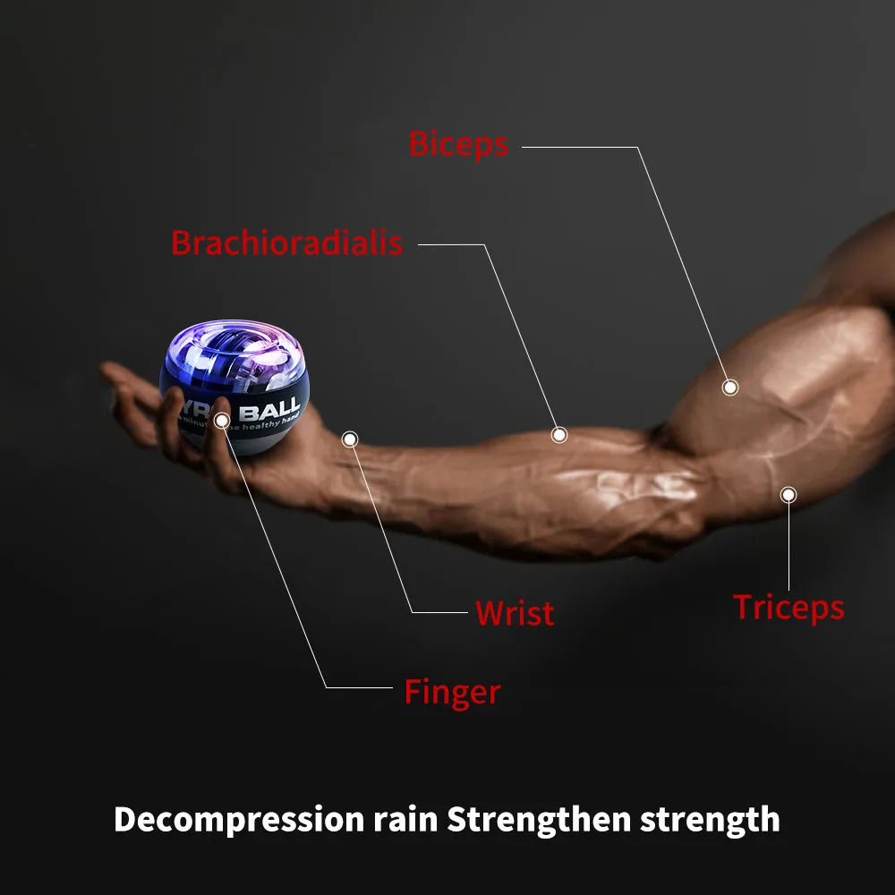 LED Wrist Power Trainer Gyro Ball For Wrist And Arm