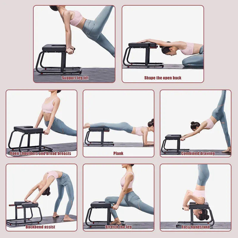 KBQ Inverted Stool Yoga Chair For Balance Training Multi Functional