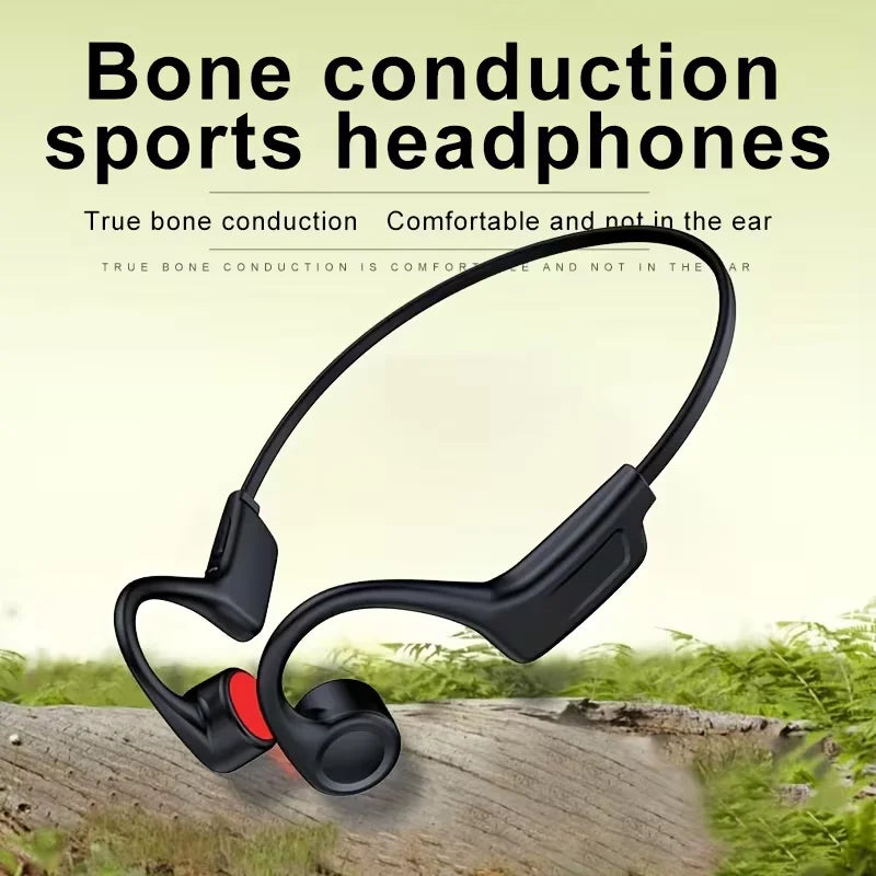 Open Ear Bone Conduction Headphones With Built In Microphone