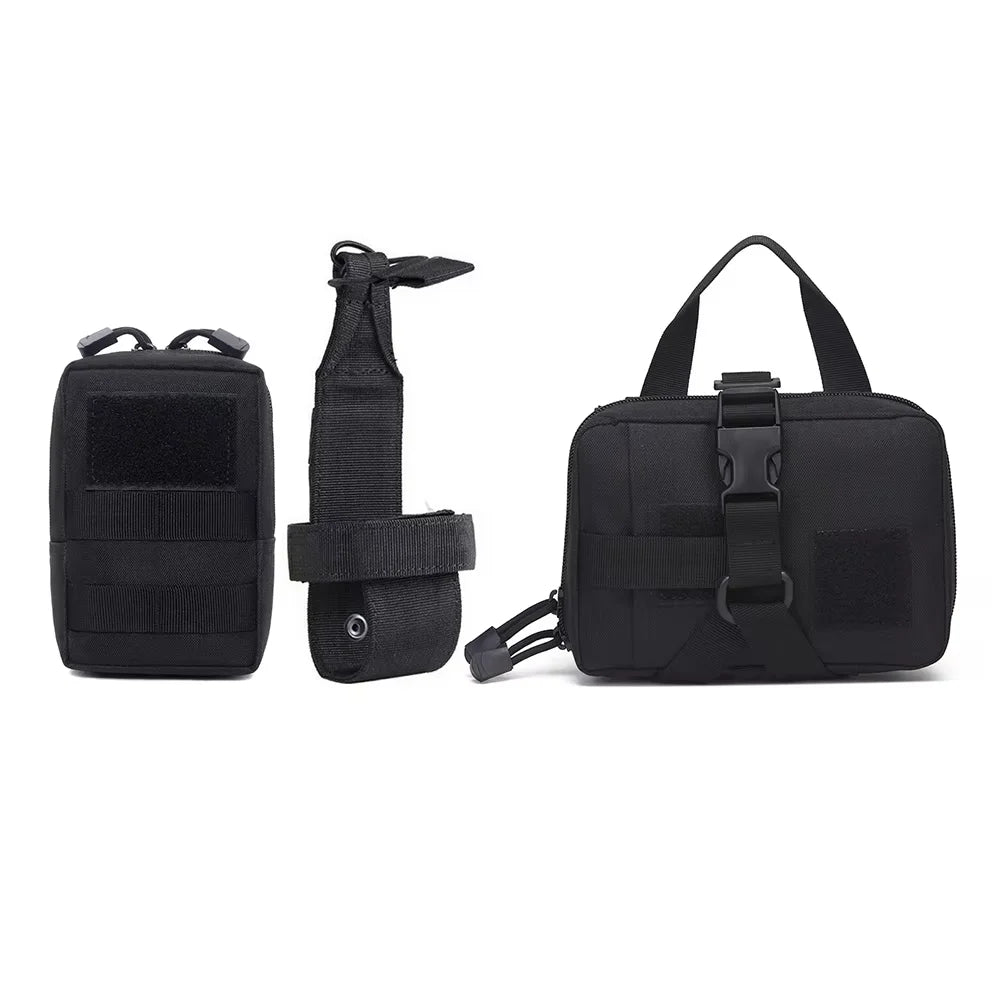 Petavel Dog Tactical Molle Pouches Harness Set For Military Training