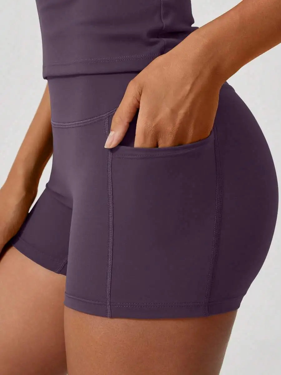 Women's Sports Short High Waist Tummy Control Butt Lifting Shorts