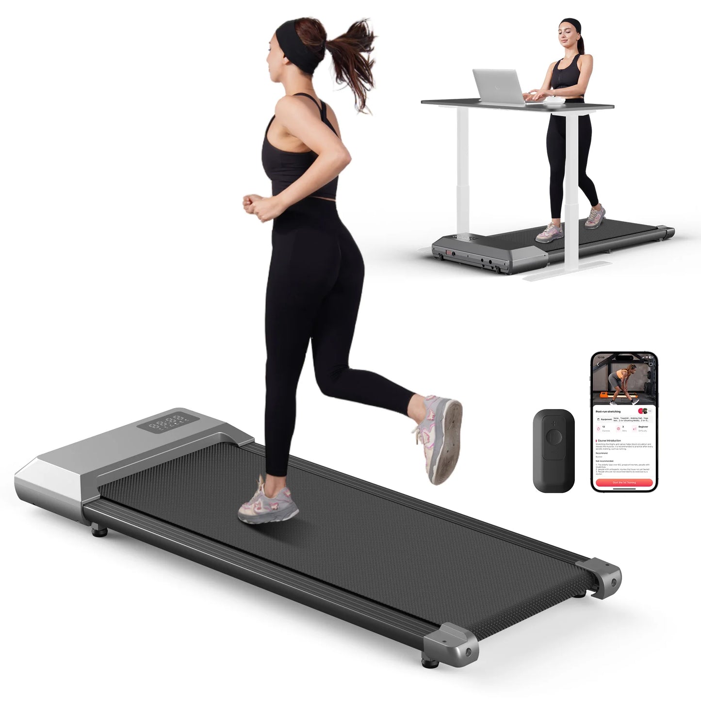 Superun 2in1 Treadmill 2.5HP For Home Use With LCD Display