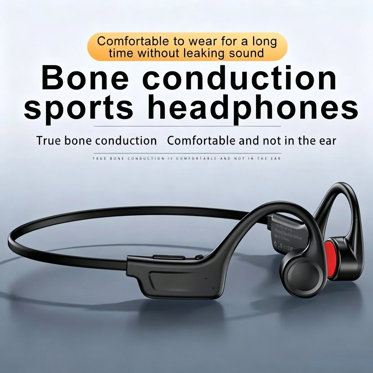 Open Ear Bone Conduction Headphones With Built In Microphone