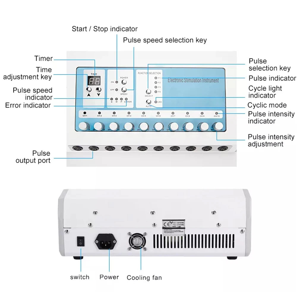FAZJEUNE S718 Microcurrent EMS Body Slimming Machine
