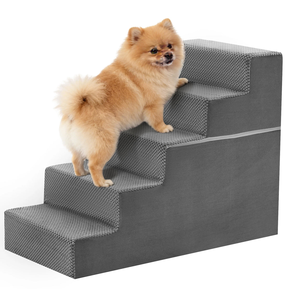 Foam Dog Stairs Ramp With Curved Non Slip Surface