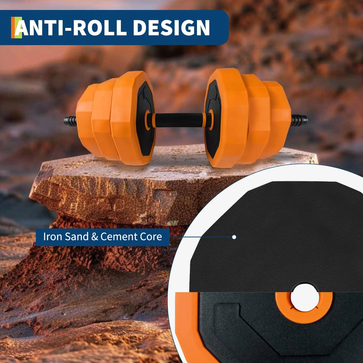 Adjustable Dumbbell Set With Connector For Home Gym Training