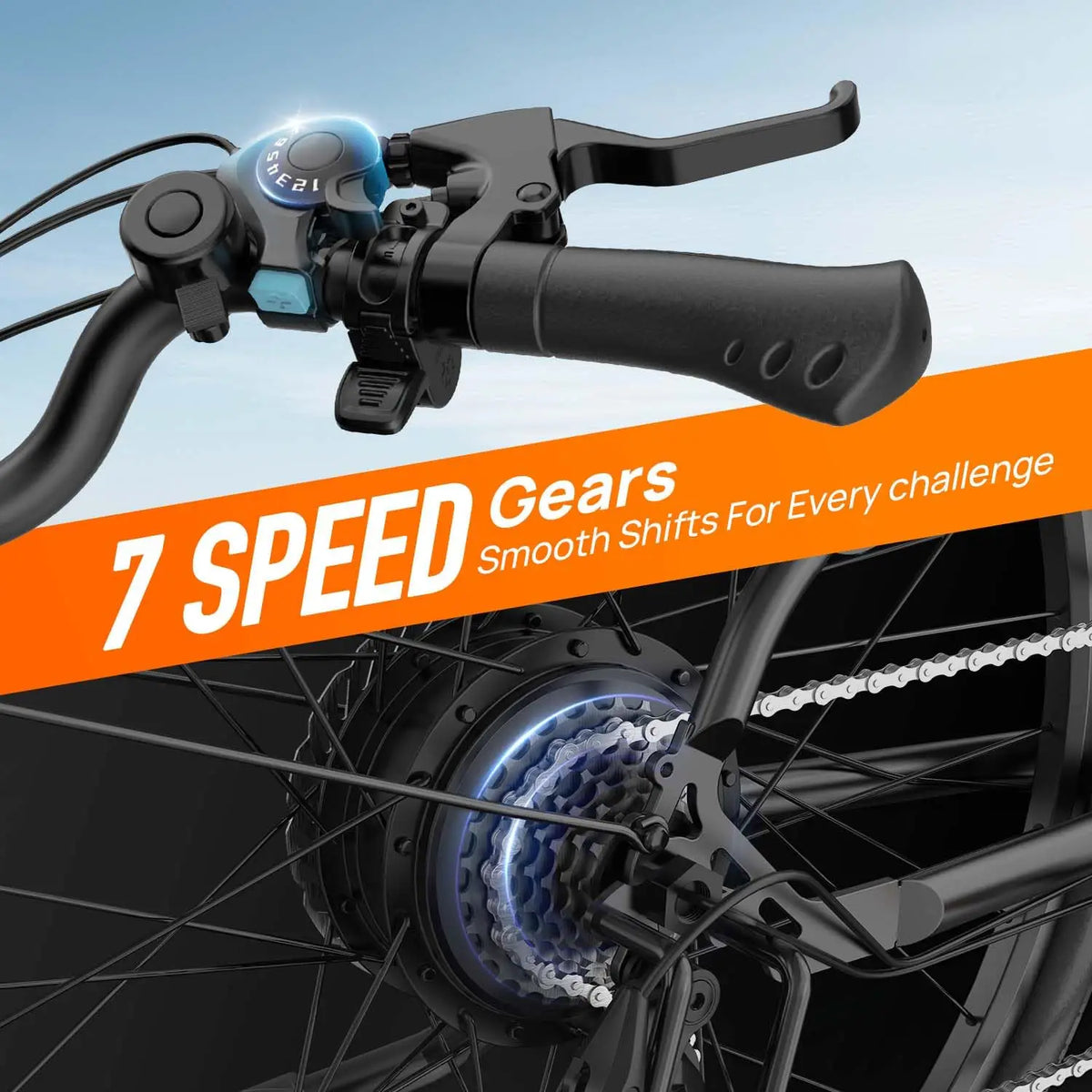 Urlife E26 Electric Bicycle With Seven Speed And Hydraulic Brakes