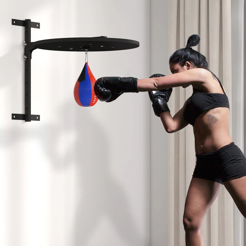 Adjustable Wall-Mounted Speed Bag Platform 360 Swivel Boxing Training