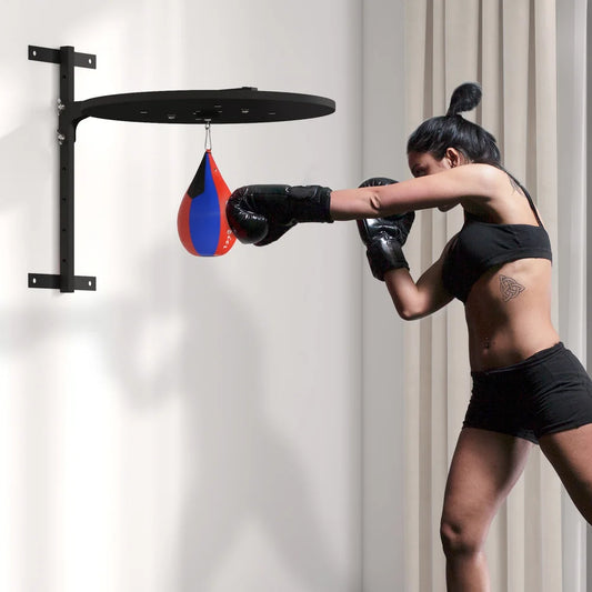 Adjustable Wall-Mounted Speed Bag Platform 360 Swivel Boxing Training