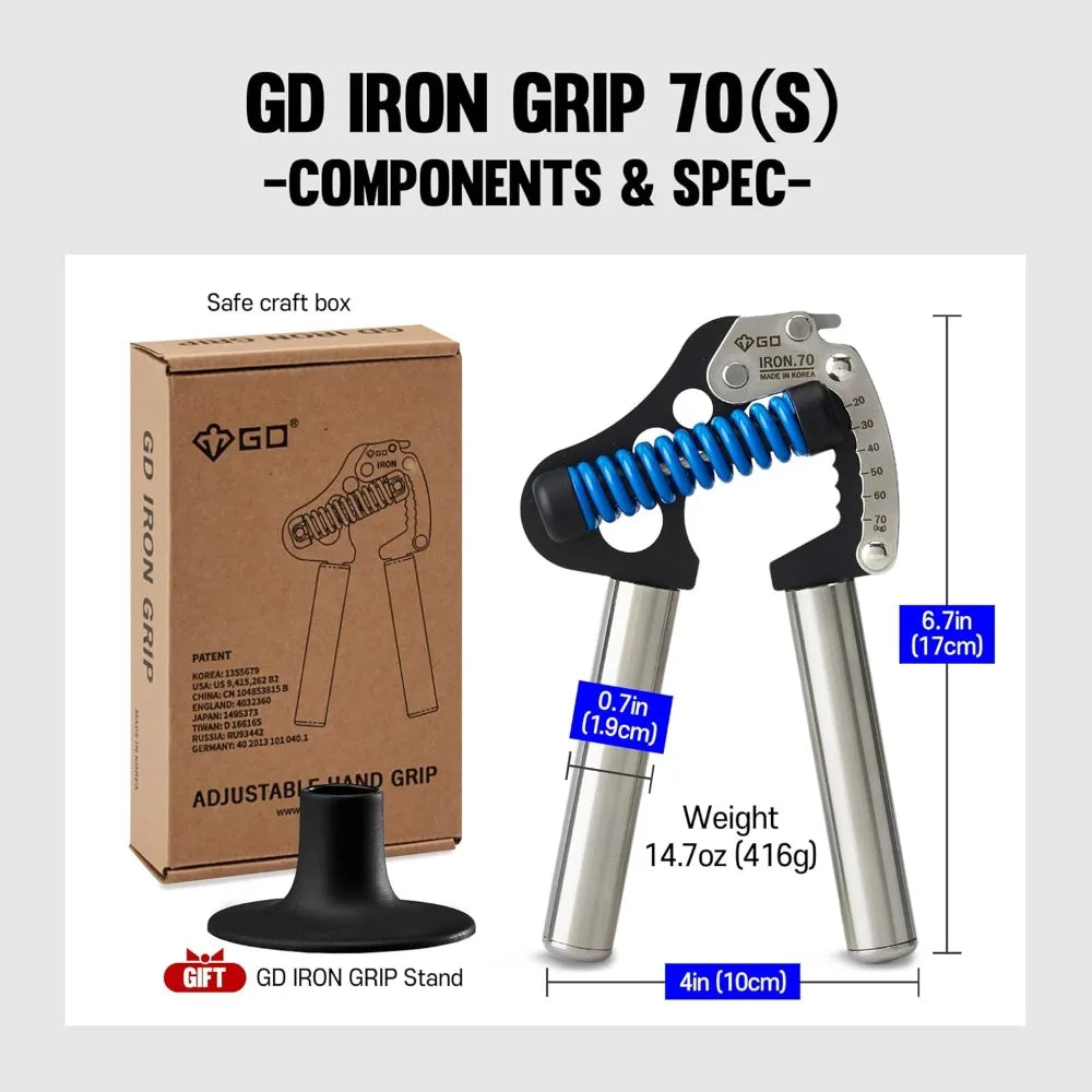 YTYIN Adjustable Hand Grip Strengthener For Wrist And Forearm Training
