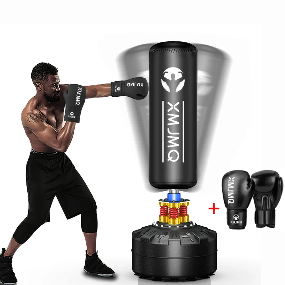 LEKARO Standing Boxing Post With Gloves For Home Training Sandbag