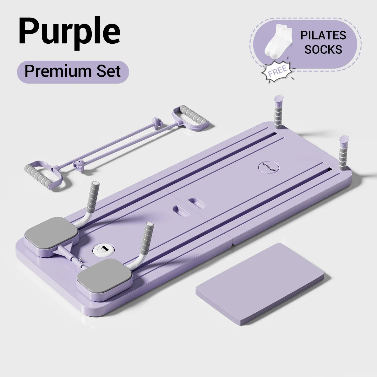 UMAY Multifunctional Pilates Board With Timer And Yoga Mat