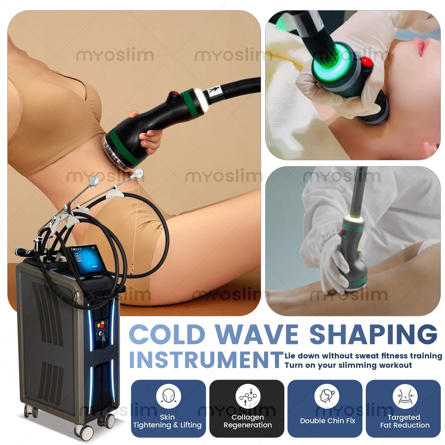 EMSZERO Portable Coolwaves RF 2.45GHz Slimming Body Sculpting Machine