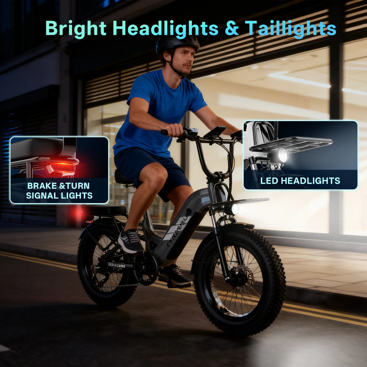 Cybervelo 1500W 20Ah Long Range Step Thru Electric Bike