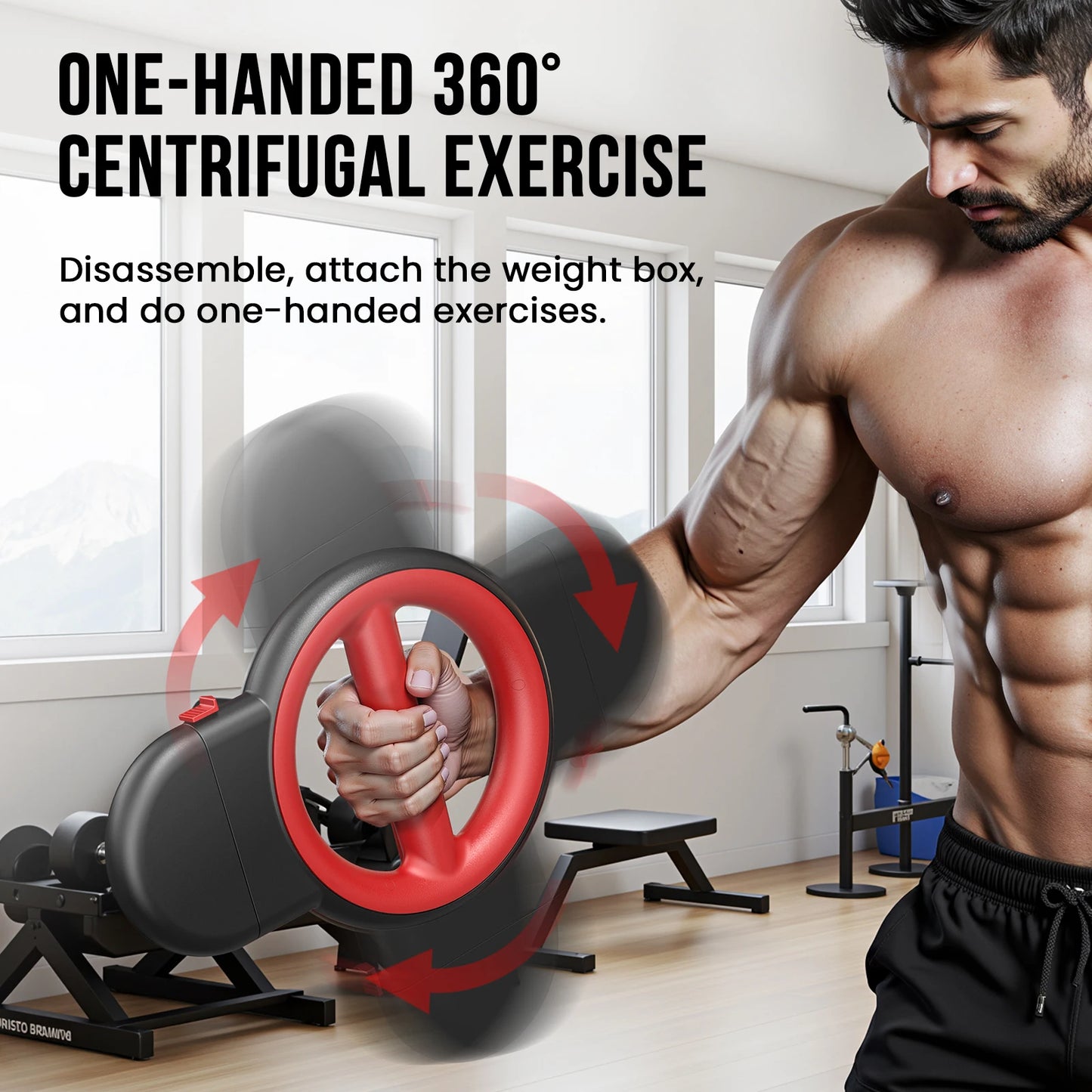 AKLUER 3In1 Forearm And Chest Exerciser For Home And Gym Training