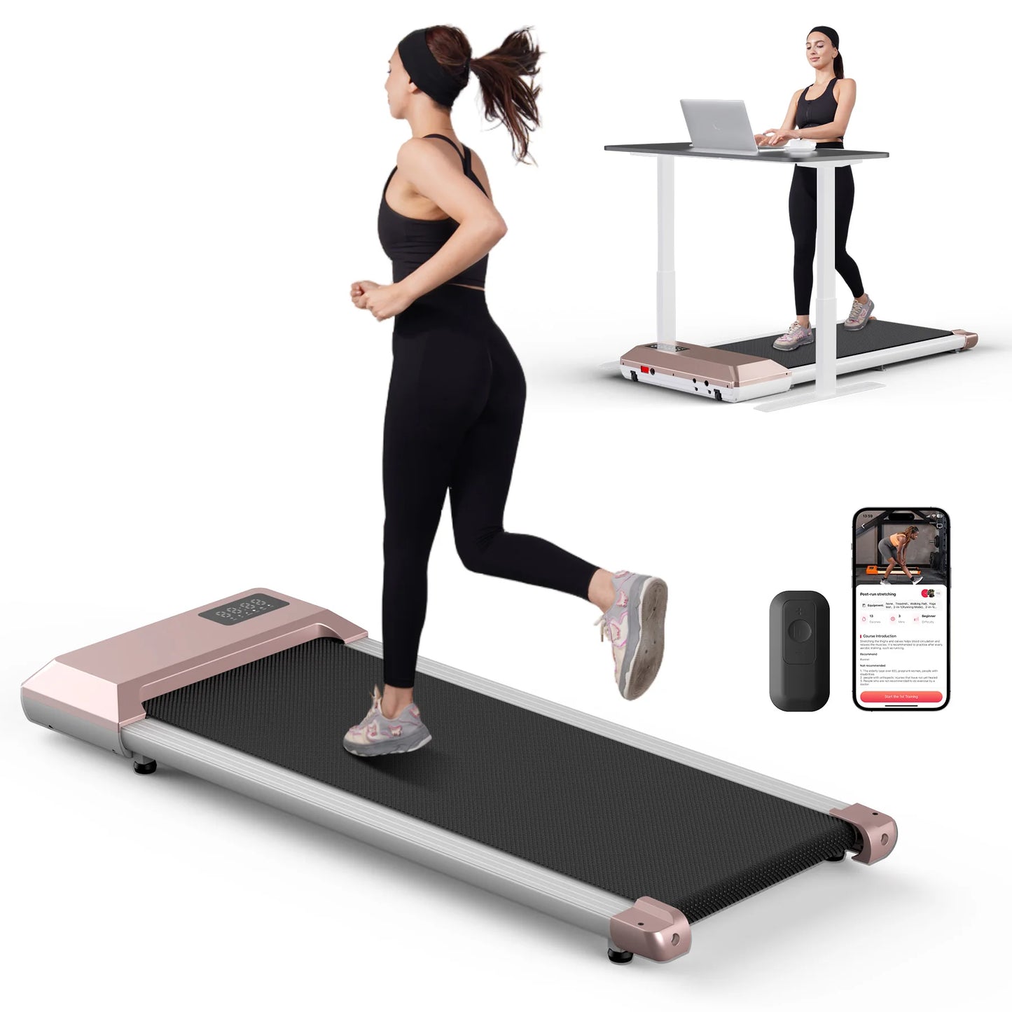 Superun 2in1 Treadmill 2.5HP For Home Use With LCD Display