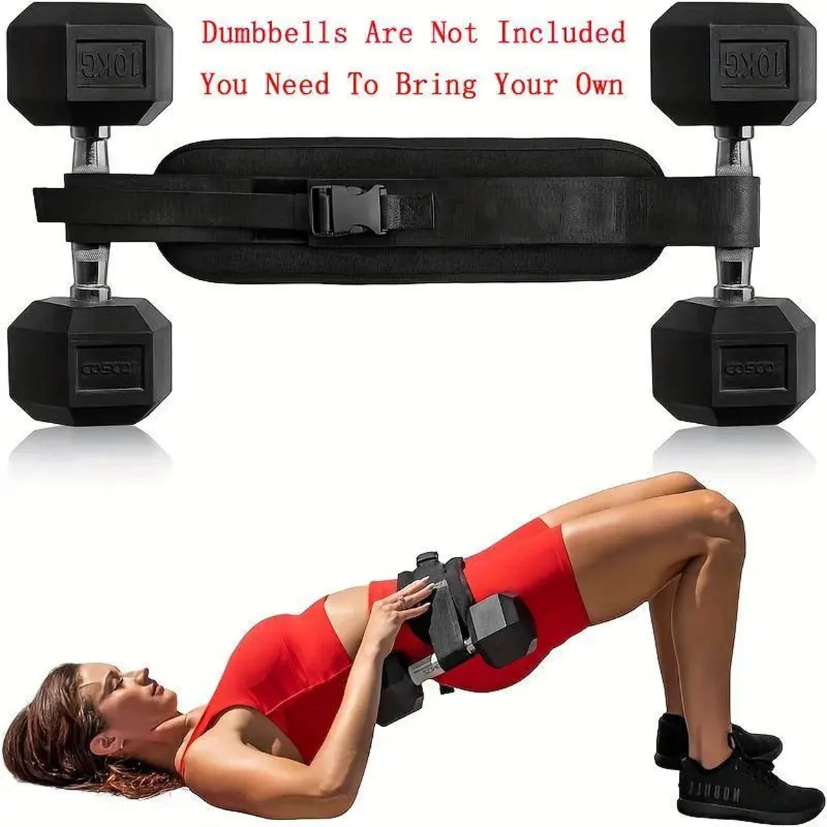 Adjustable Weighted Waist Belt For Home Workouts And Hip Shaping