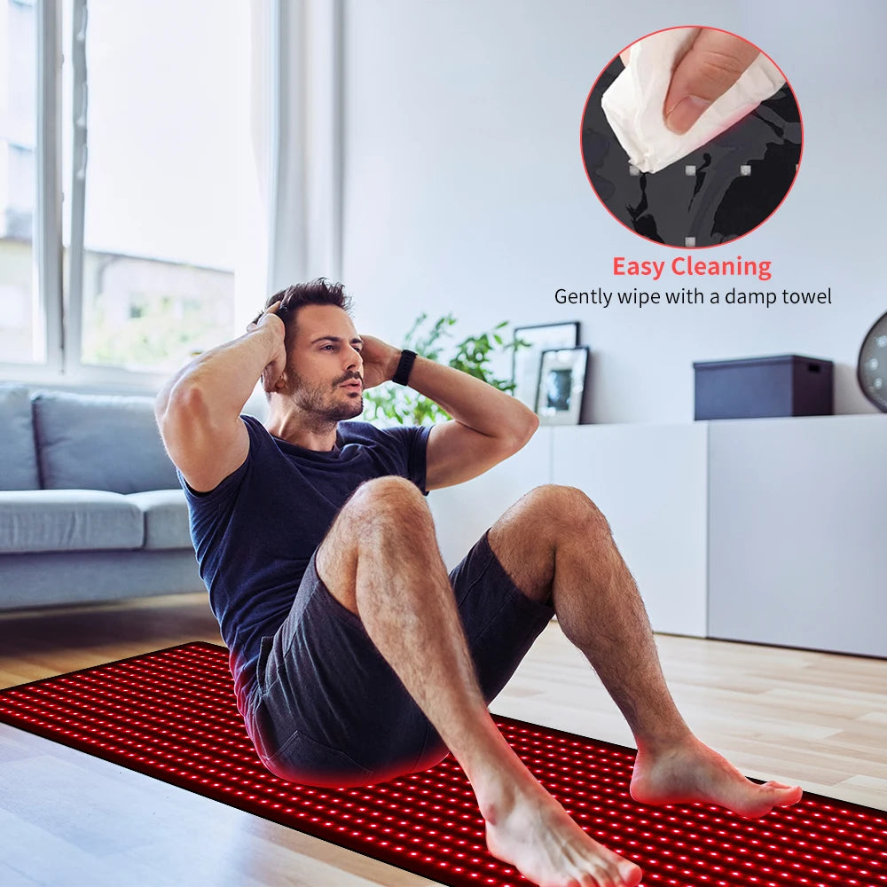 Red Light Therapy Mat Full Body Relaxation 945 LEDs 850nm