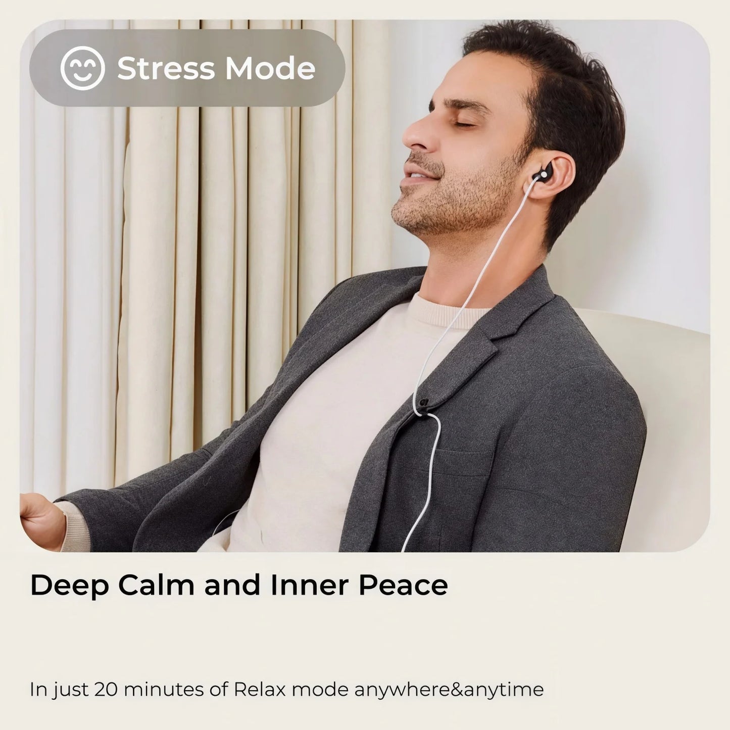 Zenowell Vita Ear-Worn Vagus Nerve Stimulator for Relaxation