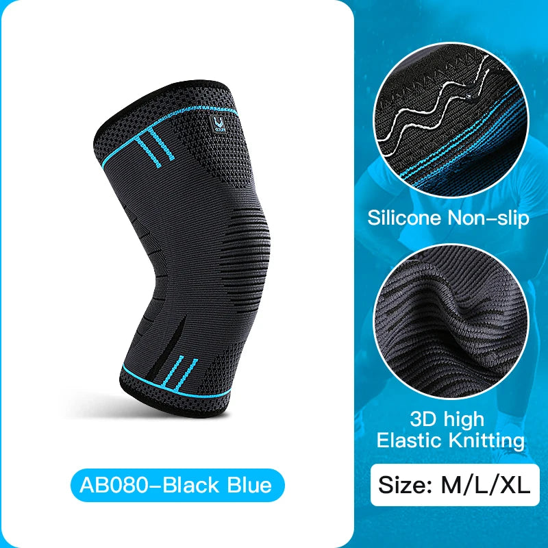 Compression Knee Support Sleeve Breathable Anti Slip For Sports